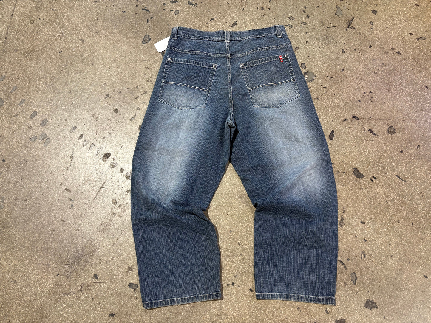 South Pole Baggy Wide Leg Denim Jeans - Blue Size 36