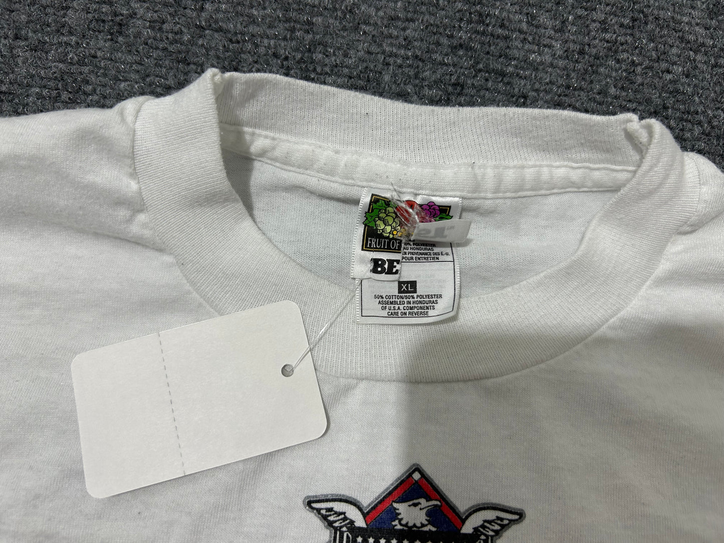 1997 Florida Marlins Big Championship Logo Tee - White Size XL