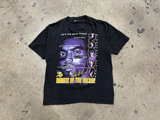 1998 Randy Moss Vikings Tee - Black Size XL