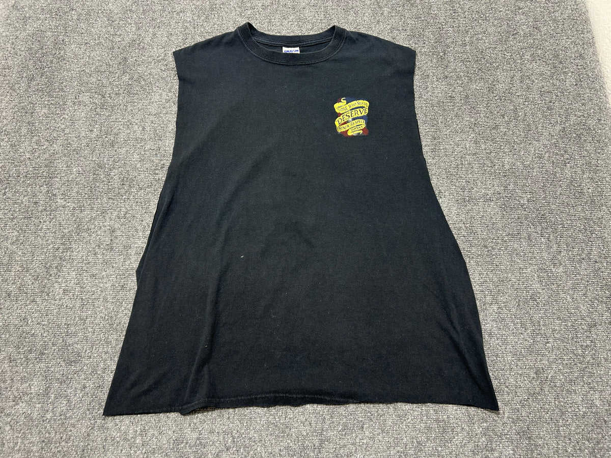 Those Who Serve Cutoff Tee - Black Size XL