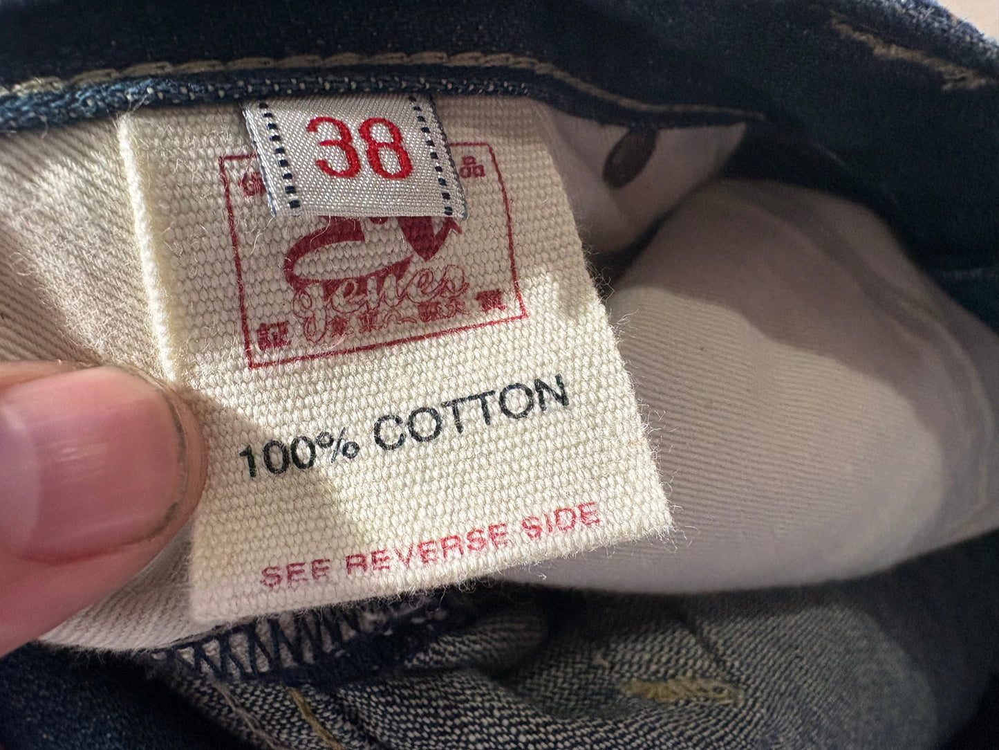 Evisu Pocket Logo Bootcut Jeans - Blue Size 38