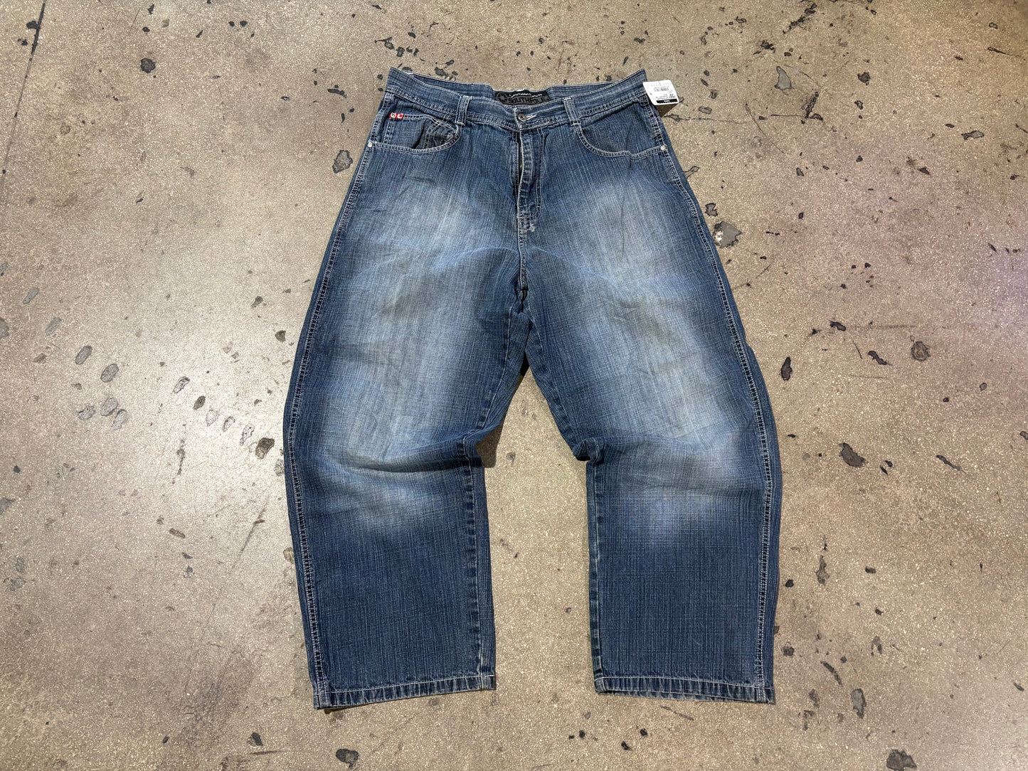 South Pole Baggy Wide Leg Denim Jeans - Blue Size 36