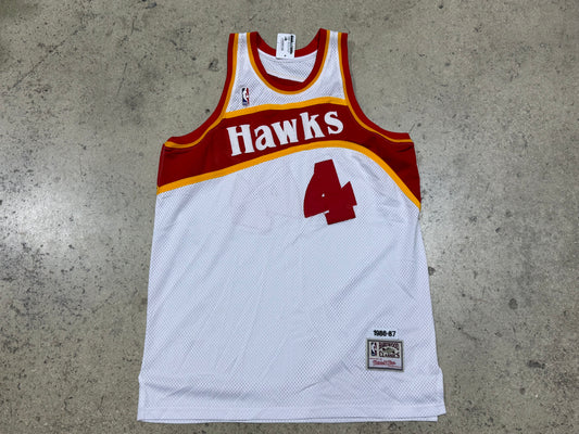 M&N Atlanta Hawks Spud Webb Jersey Size 48/XL