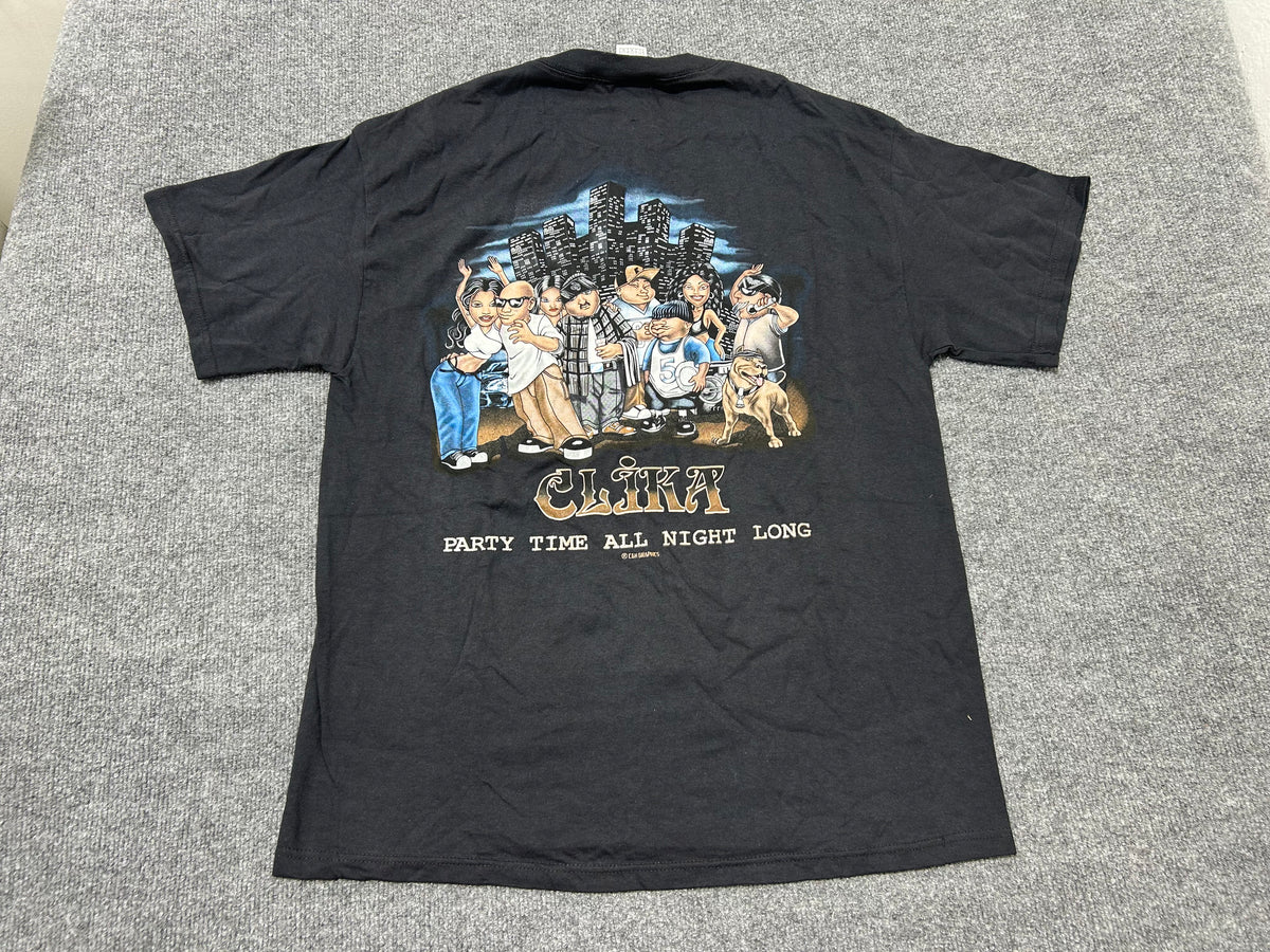 Clika Homies Type Tee - Black Size Large