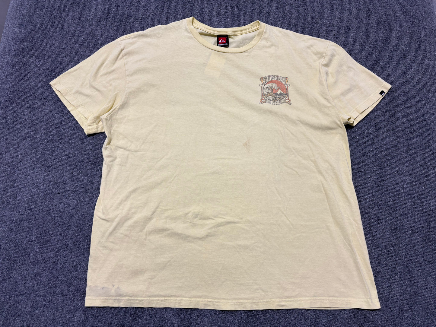 Quiksilver Born From The Sea Tee - Yellow Size XXL