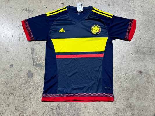 2014 Colombia Soccer Jersey - Navy Size XL