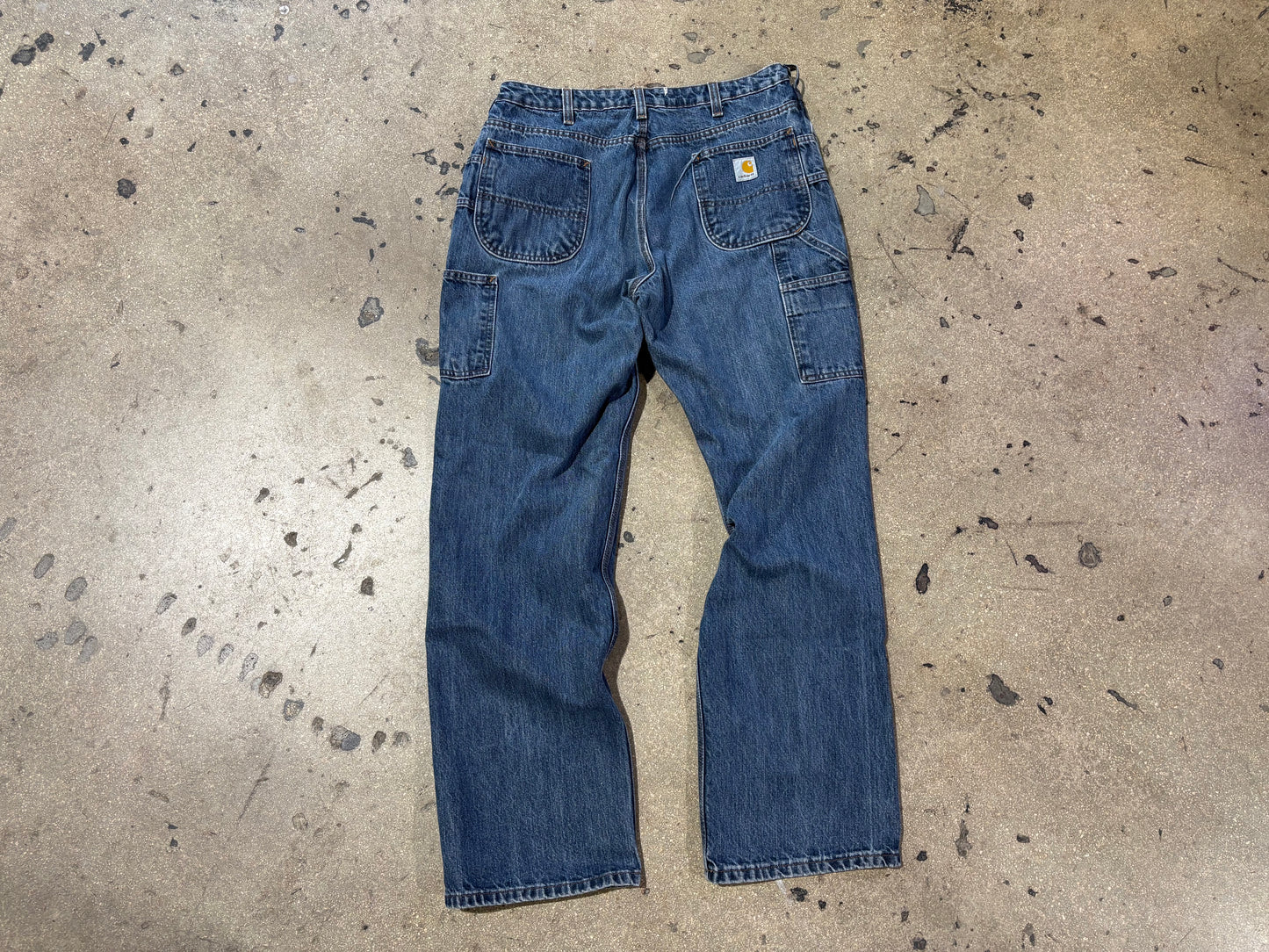 WMNS Carhartt Carpenter Pants - Blue Size 12 x 32