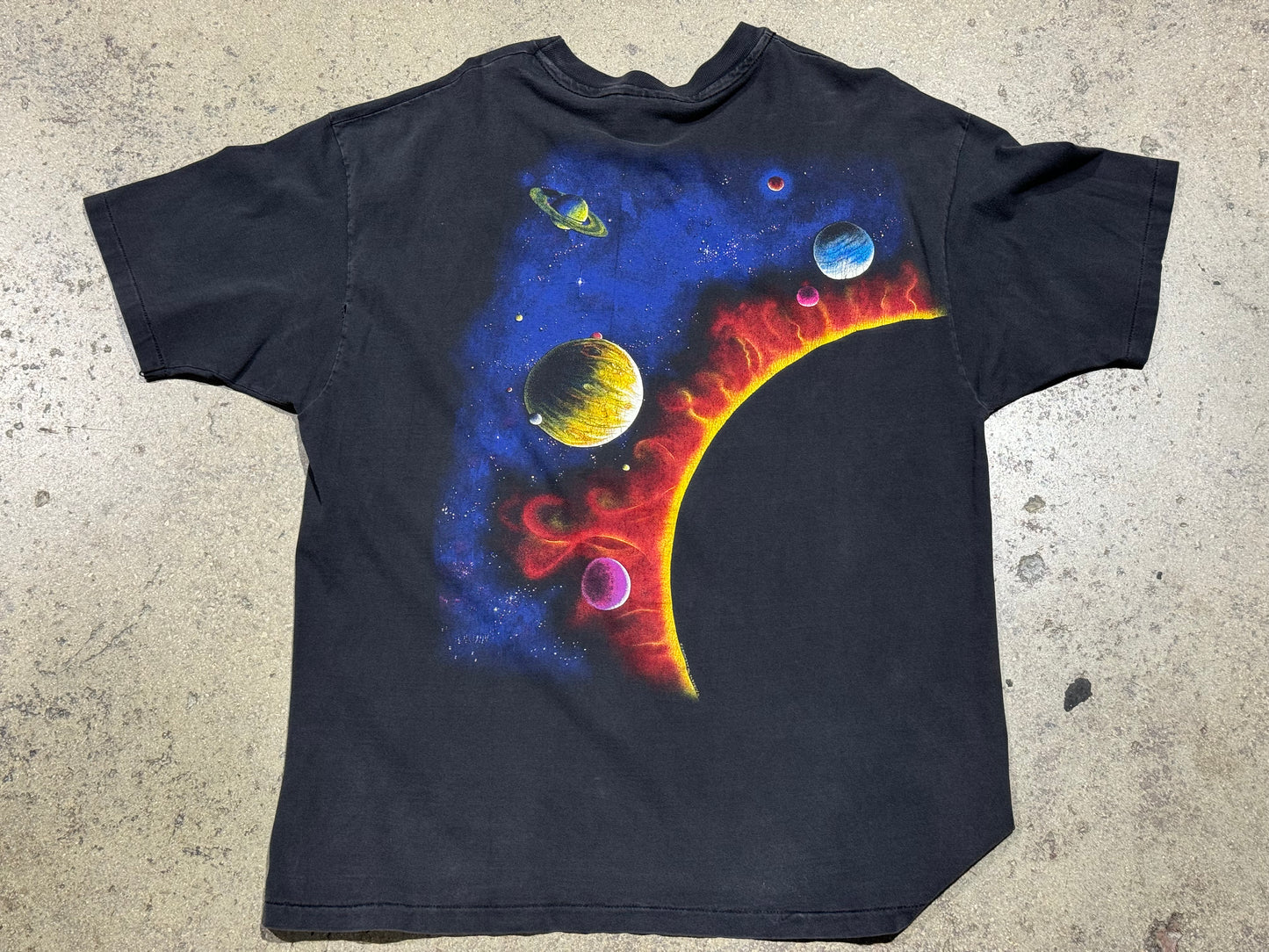 Dynamic Solar System Tee - Black Size XL