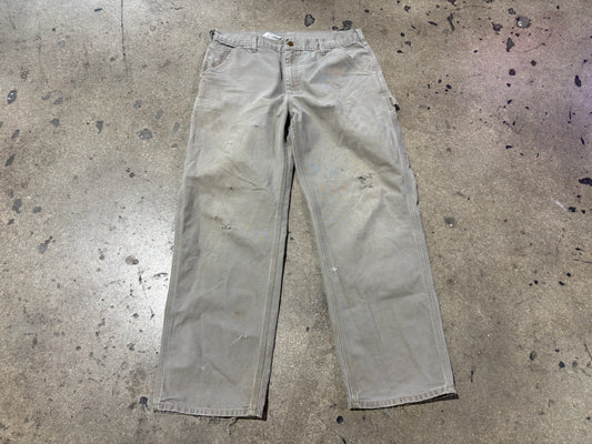 Carhartt Carpenter Work Pants - Light Khaki Size 34 x 32
