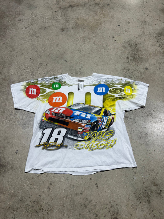 2008 Kyle Busch Feel the Rush M&N Nascar Tee - White/Multi Size XXL
