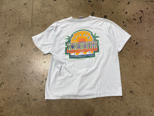 1999 Pro Player Super Bowl XXXIII Tee - Light Blue Size XL