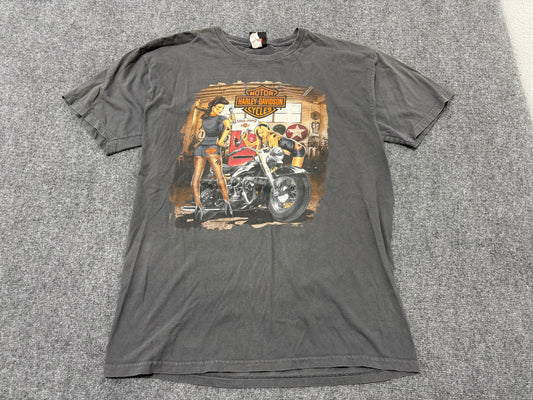 Harley Davidson Louisville Hot Chicks Tee - Grey Size Large