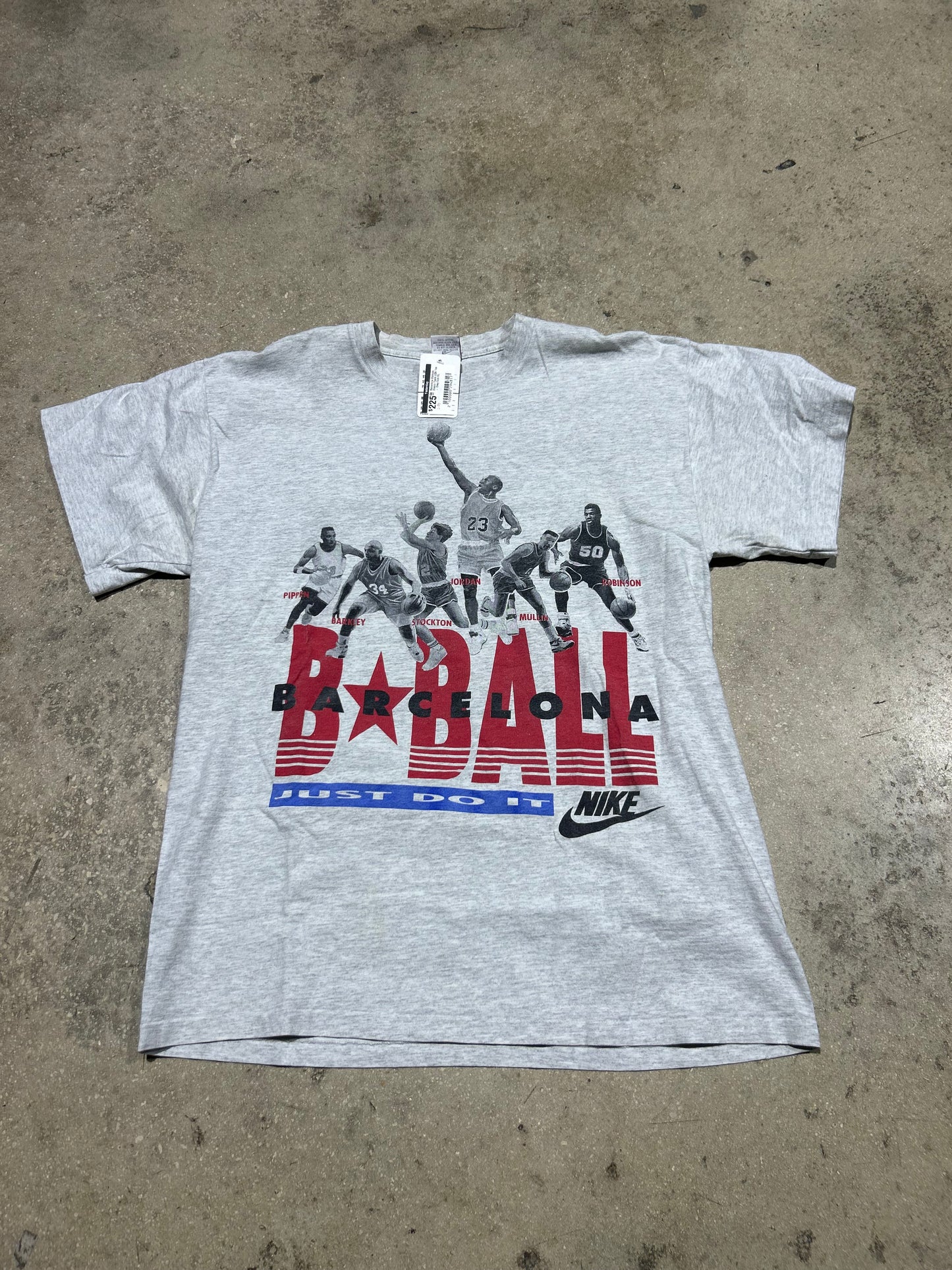 Barcelona Olympic Dream Team USA Tee - Grey Size XL