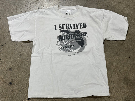 2004 Hurricane Charley Tee - White Size XL