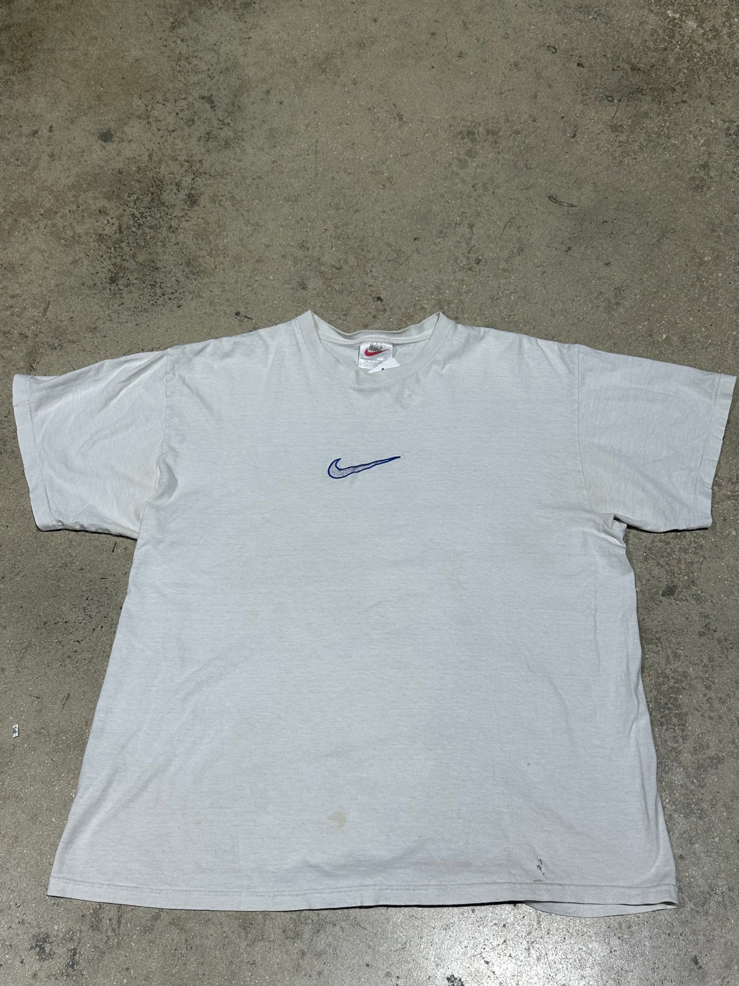 90s Nike Penny Hardaway 1 Cent Logo Tee - White Size Large