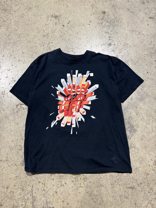 2005 Rolling Stones A Bigger Bang Tour Tee - Black Size XL (23 x 31)