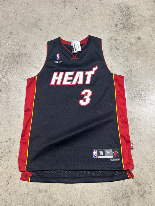 Miami Heat Wade #3 Basketball Jersey - Black Size Medium