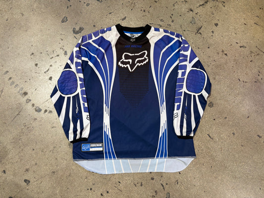 Fox Racing Motocross Jersey - Blue Size XXL