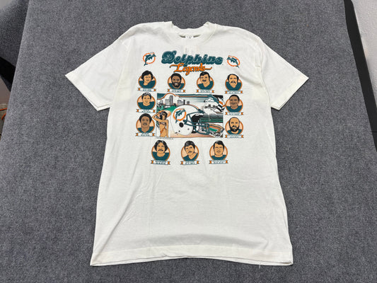 1990 Miami Dolphins Legends Tee - White Size XL