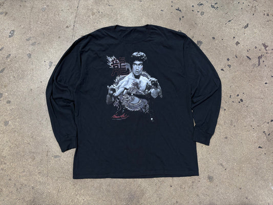 Bruce Lee Long Sleeve Tee - Black Size Large