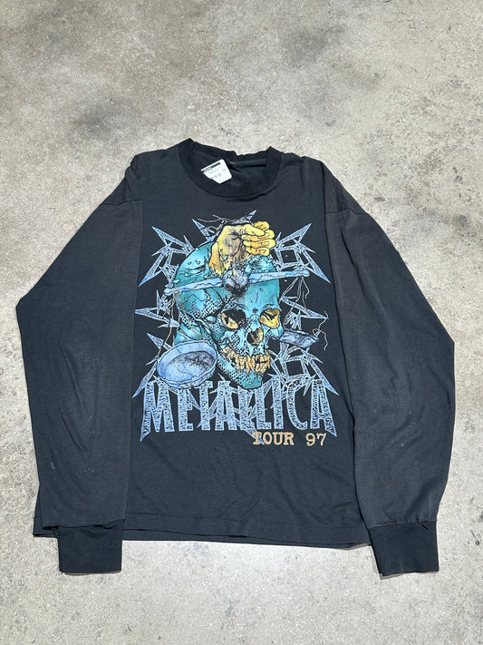 1997 Metallica Pushead Tour L/S Tee - Black Size XL
