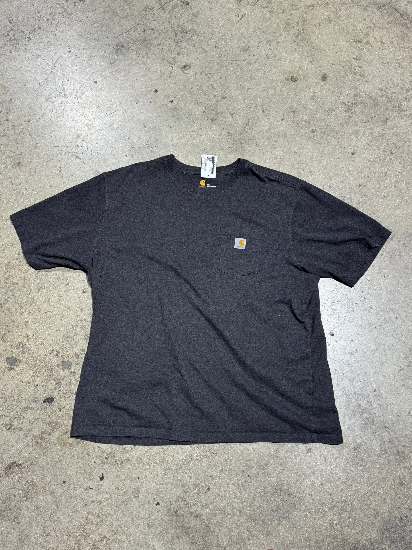 Carhartt Pocket Tee - Dark Grey Size XXXL