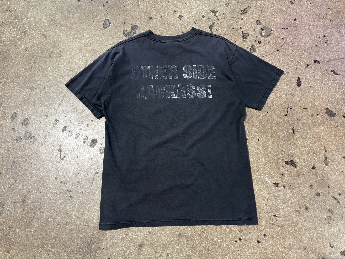 Stone Cold 3:16 The Hard Way Tee - Faded Black Size Large