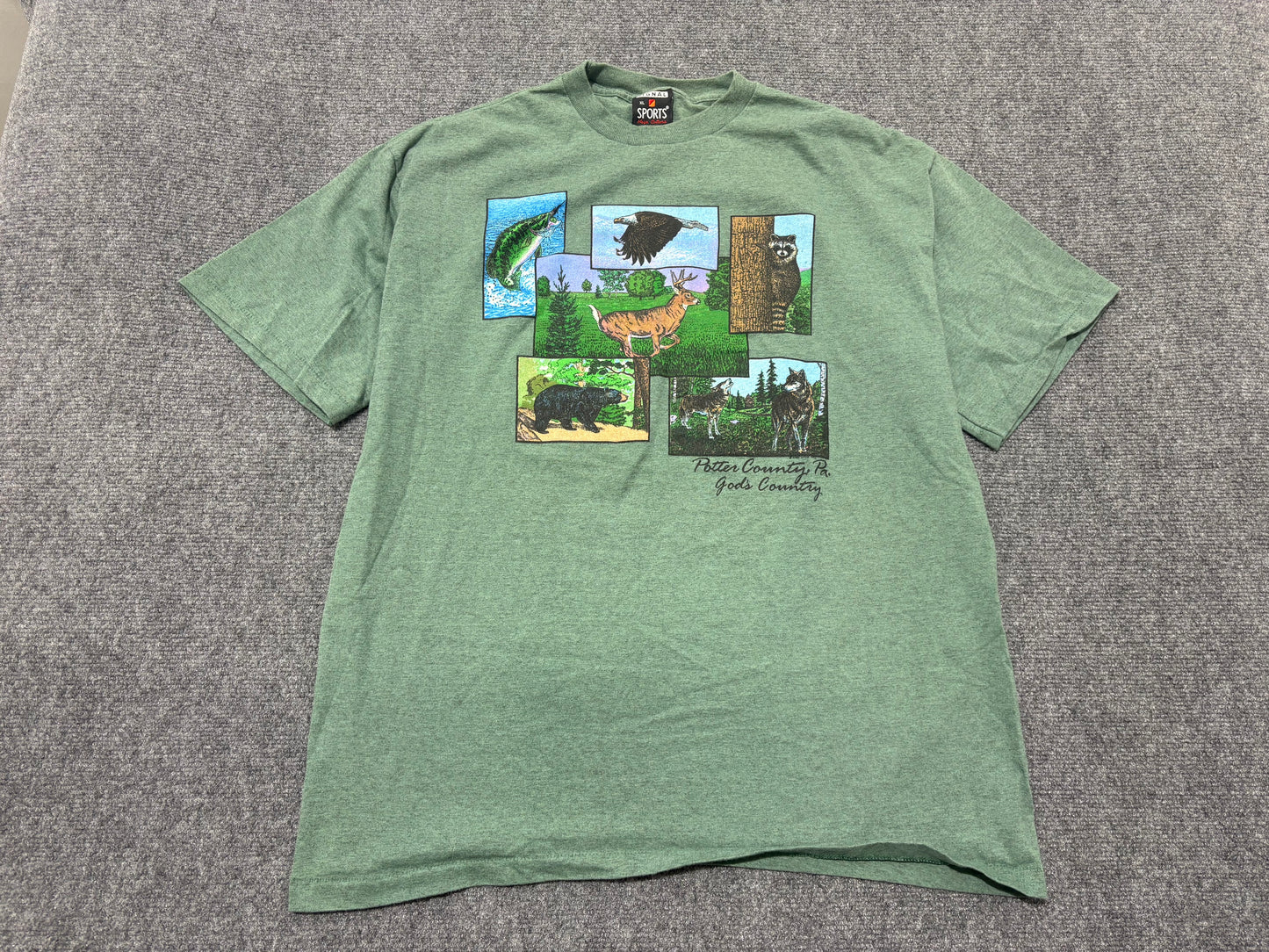 Potter County Nature Tee - Green Size XL