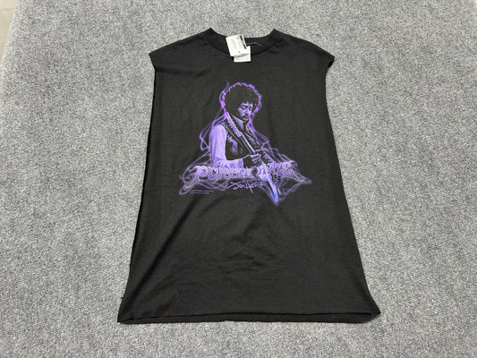 Cutoff Sleeveless 2004 Jimi Hendrix Purple Haze Tee - Black Size Medium