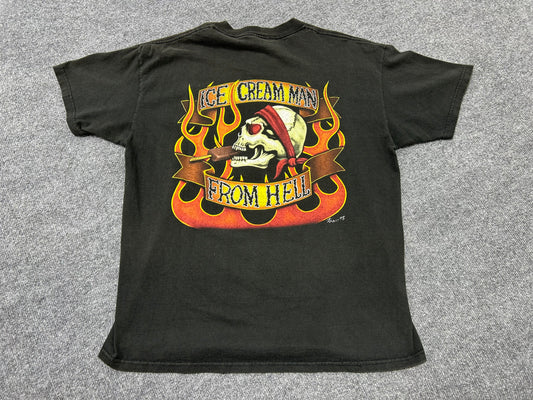 1995 Ice Cream Man From Hell Tee - Black Size Large