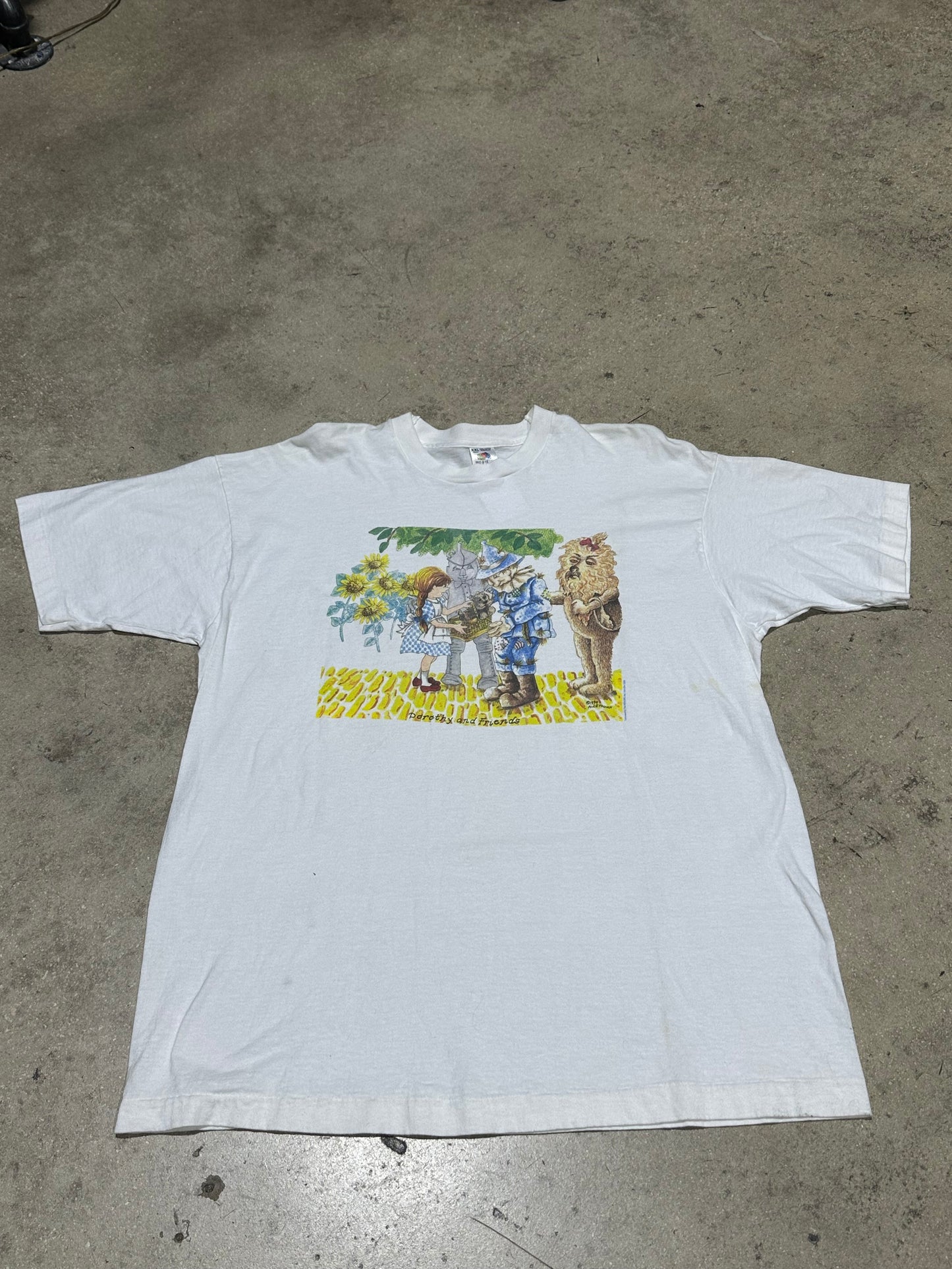 1994 Wizard of OZ Dorothy and Friends Tee - White Size XXL