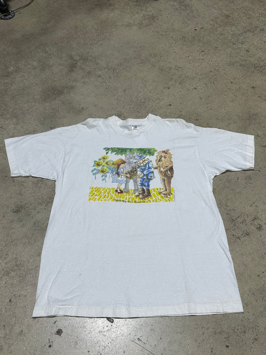 1994 Wizard of OZ Dorothy and Friends Tee - White Size XXL