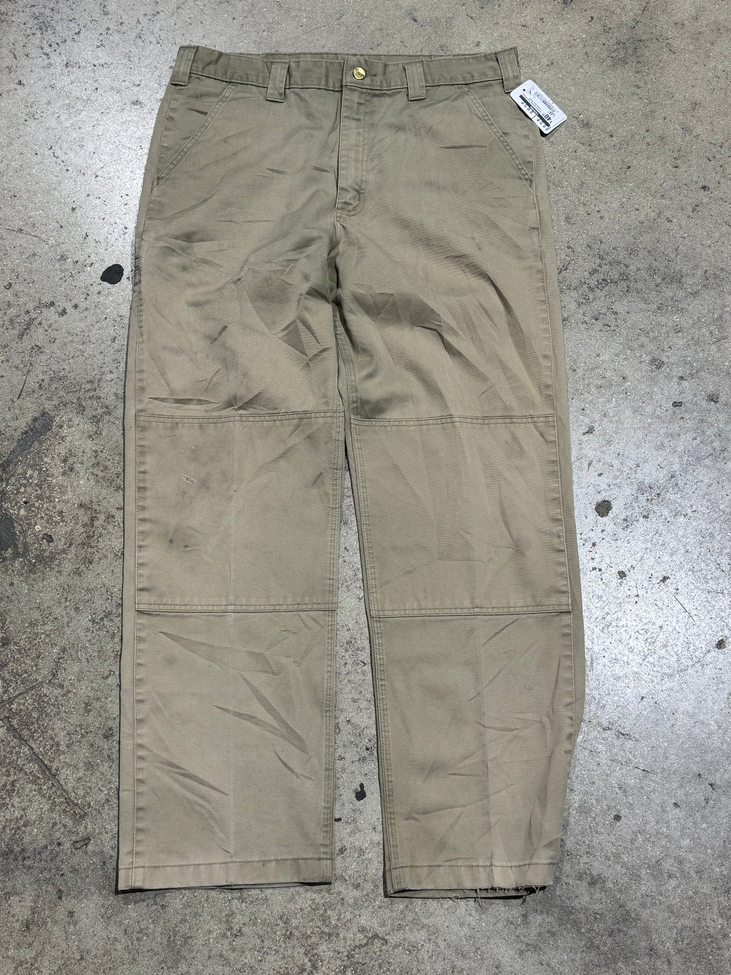 Carhartt Double Knee Pants - Khaki Size 36x32