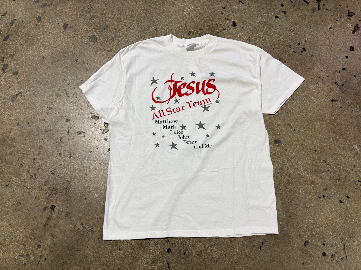 Jesus Allstar Tee - White Size XL