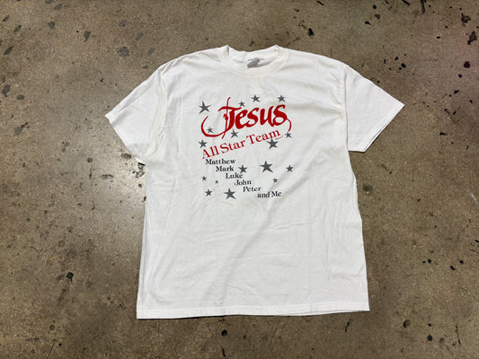 Jesus Allstar Tee - White Size XL