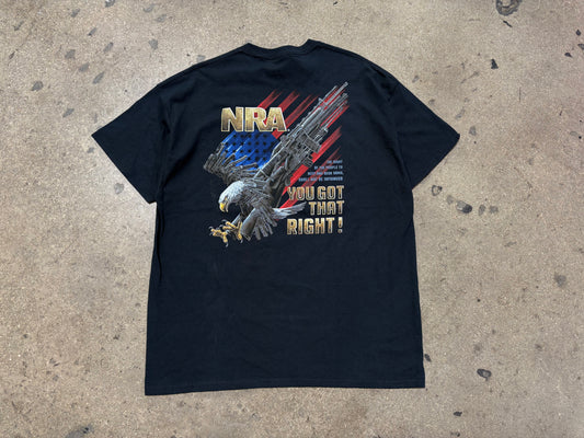 NRA Eagle Gun Tee - Black Size XL