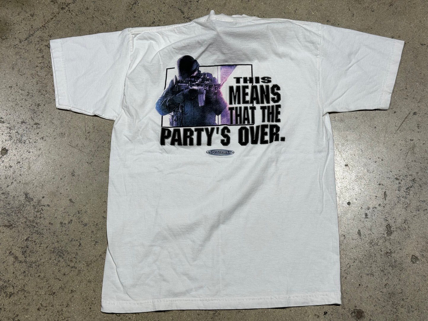 Specialist This Means The Party Is Over Tee - White Size Large