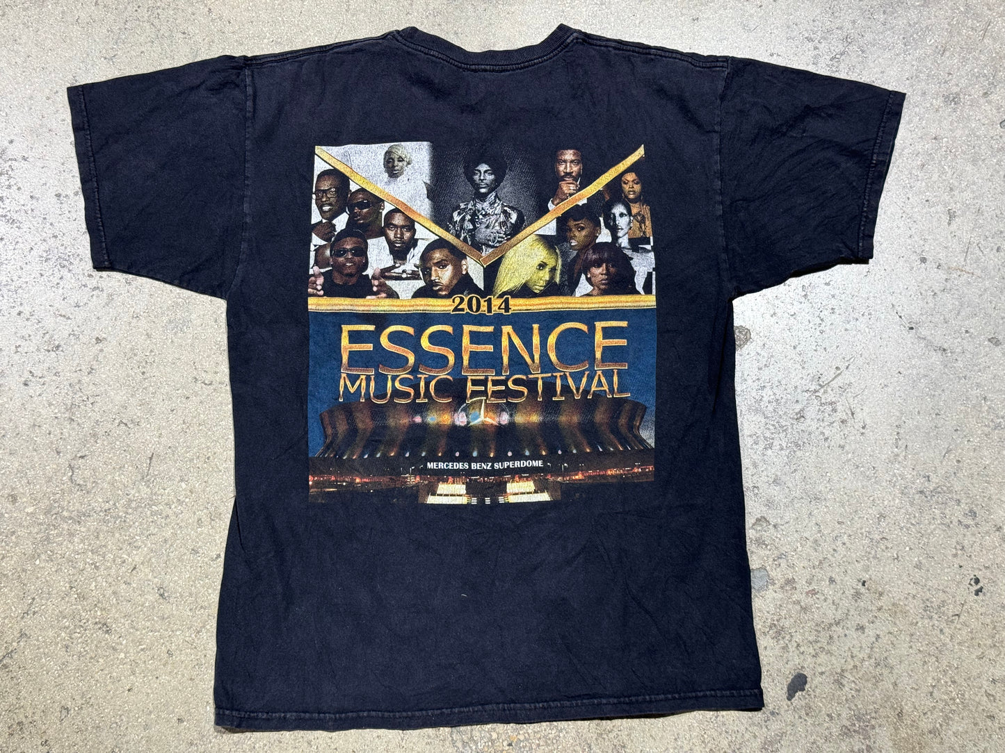 2014 Essence Music Festival Tee - Black Size Large