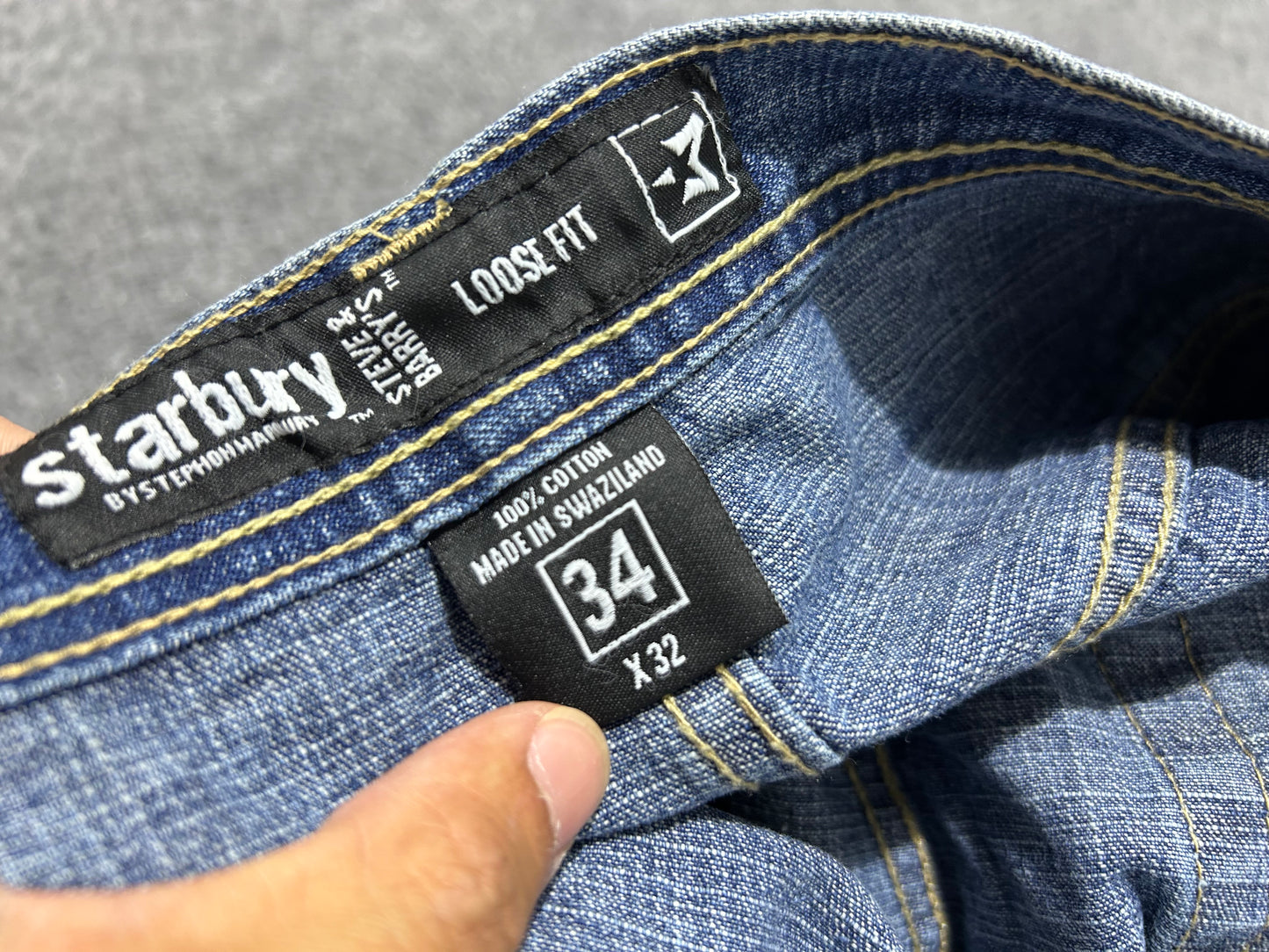 Starbury Loosefit Jeans - Navy Size 34