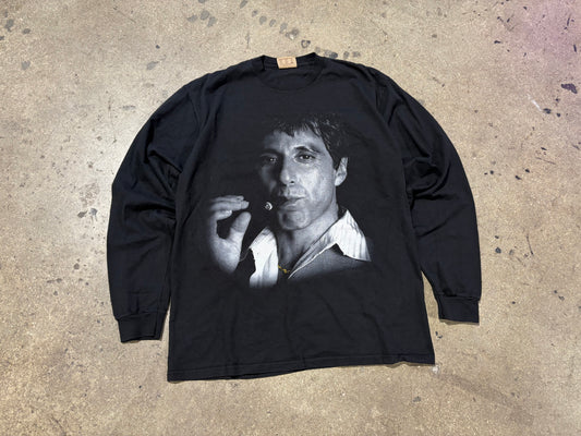 Scarface Big Face Long Sleeve Tee - Black Size XL