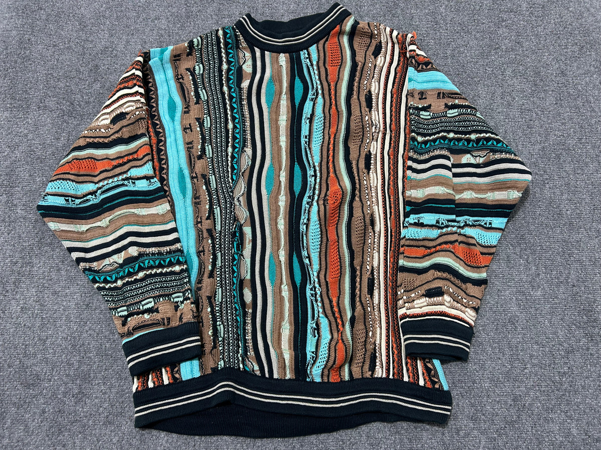 Coogi 3D Knit Crewneck - Multi Size Large