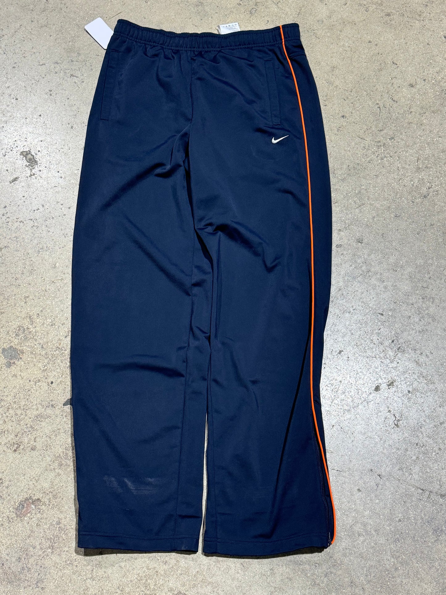 Nike Track Pants - Navy/Orange Size Medium