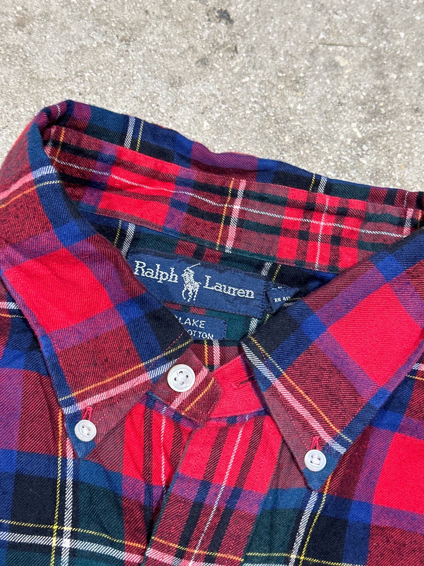 Ralph Lauren Blake Flannel - Red Size XL