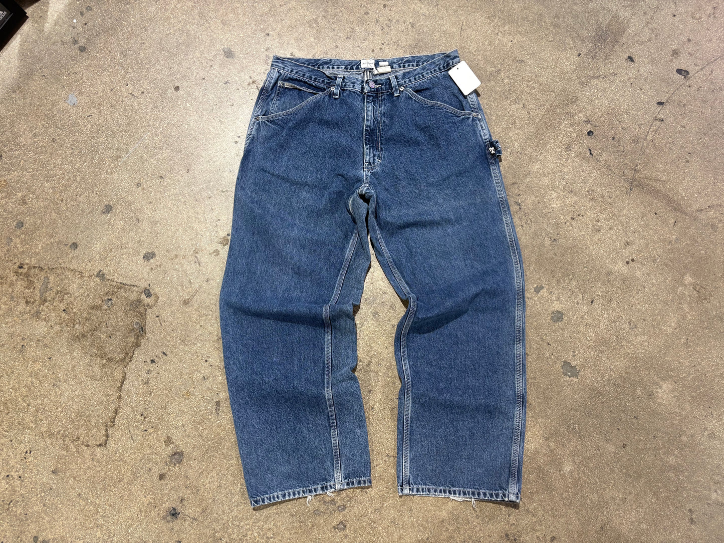Clavin Klein Baggy Carpenter Denim Jeans - Blue Size 36