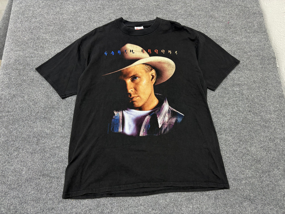Garth Brooks Fresh Horses Big Face Tee - Black Size XL