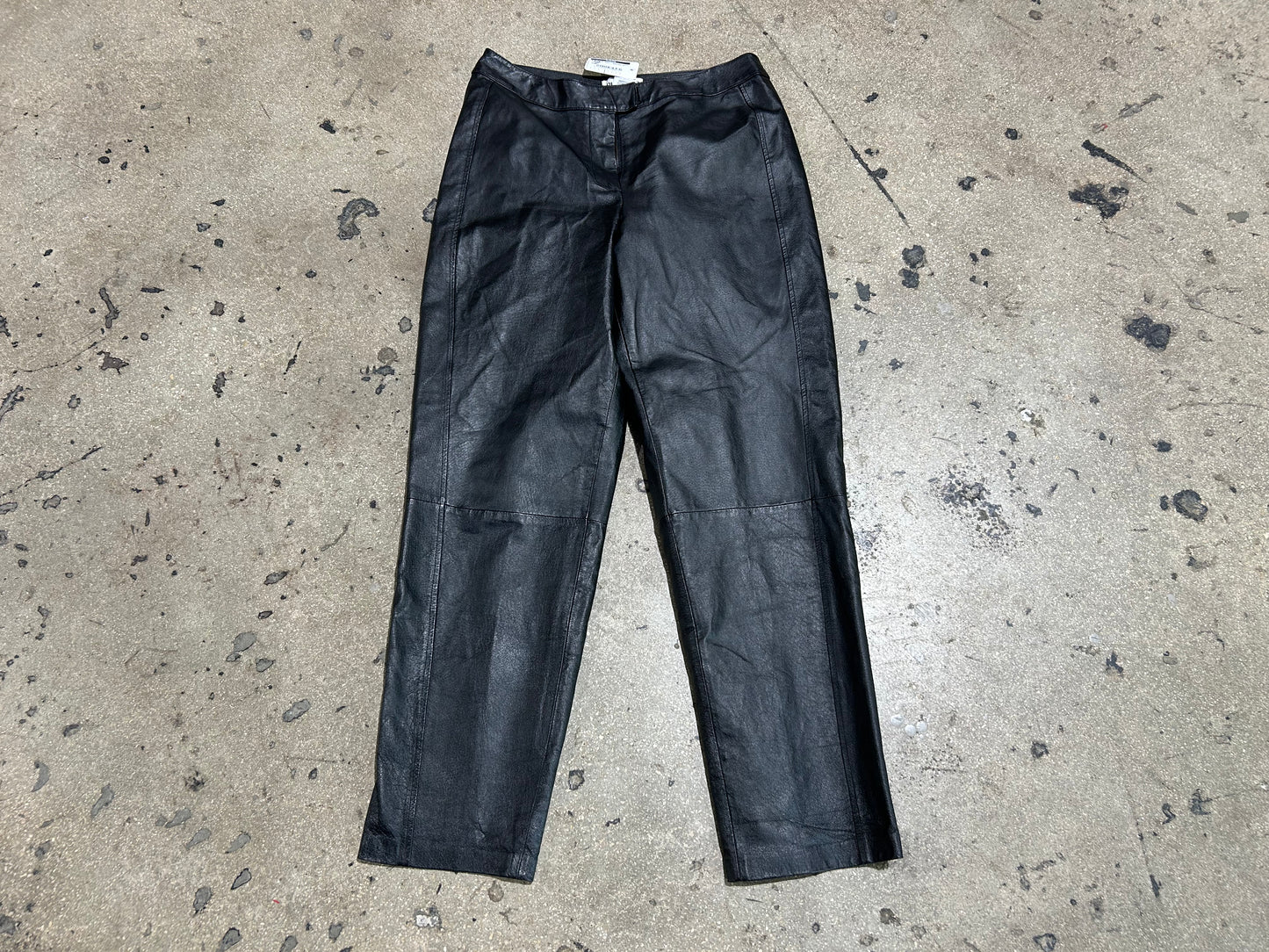 Womens Bagatelle Leather Pants - Black Size 12