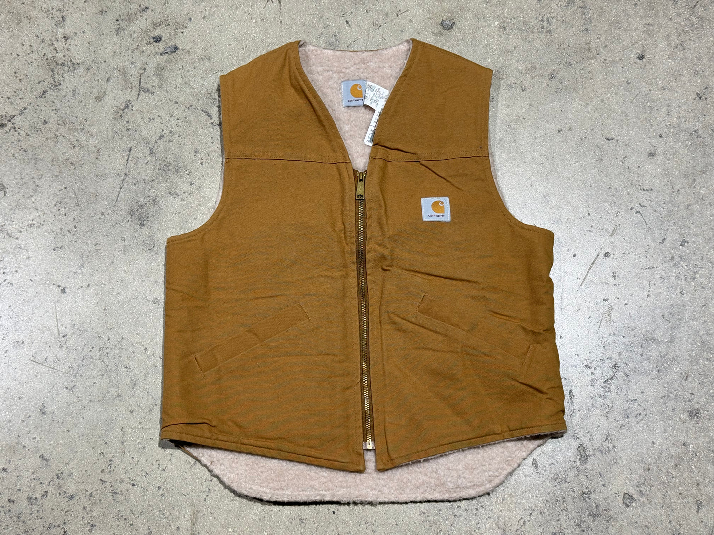 Carhartt Sherpa Lined Vest - Golden Brown Size Large