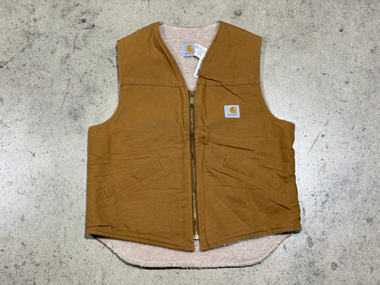 Carhartt Sherpa Lined Vest - Golden Brown Size Large