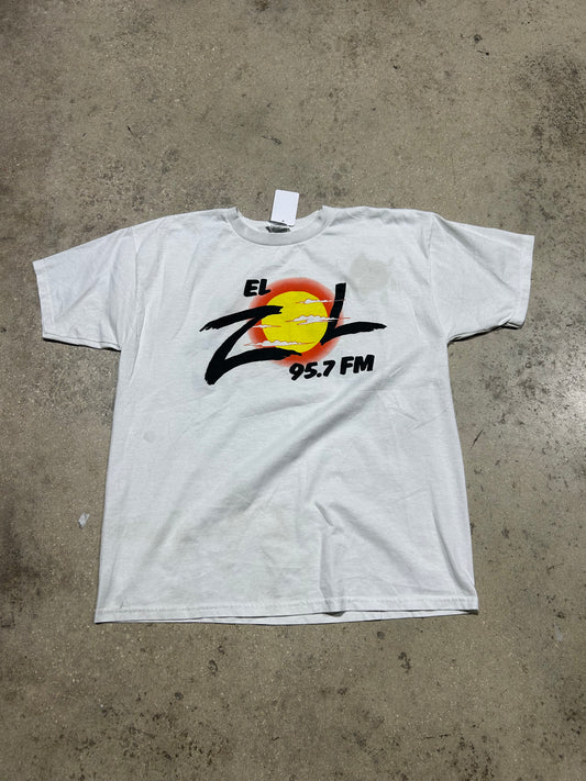 El Zol 95.7 FM Tee - White Size XL