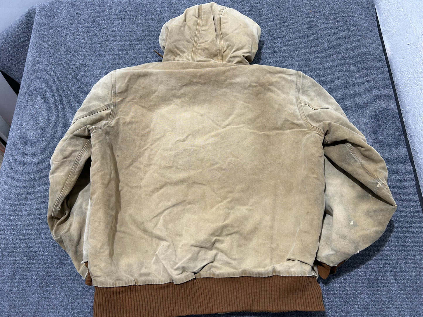 Carhartt Hooded Work Jacket - Khaki Size XXL